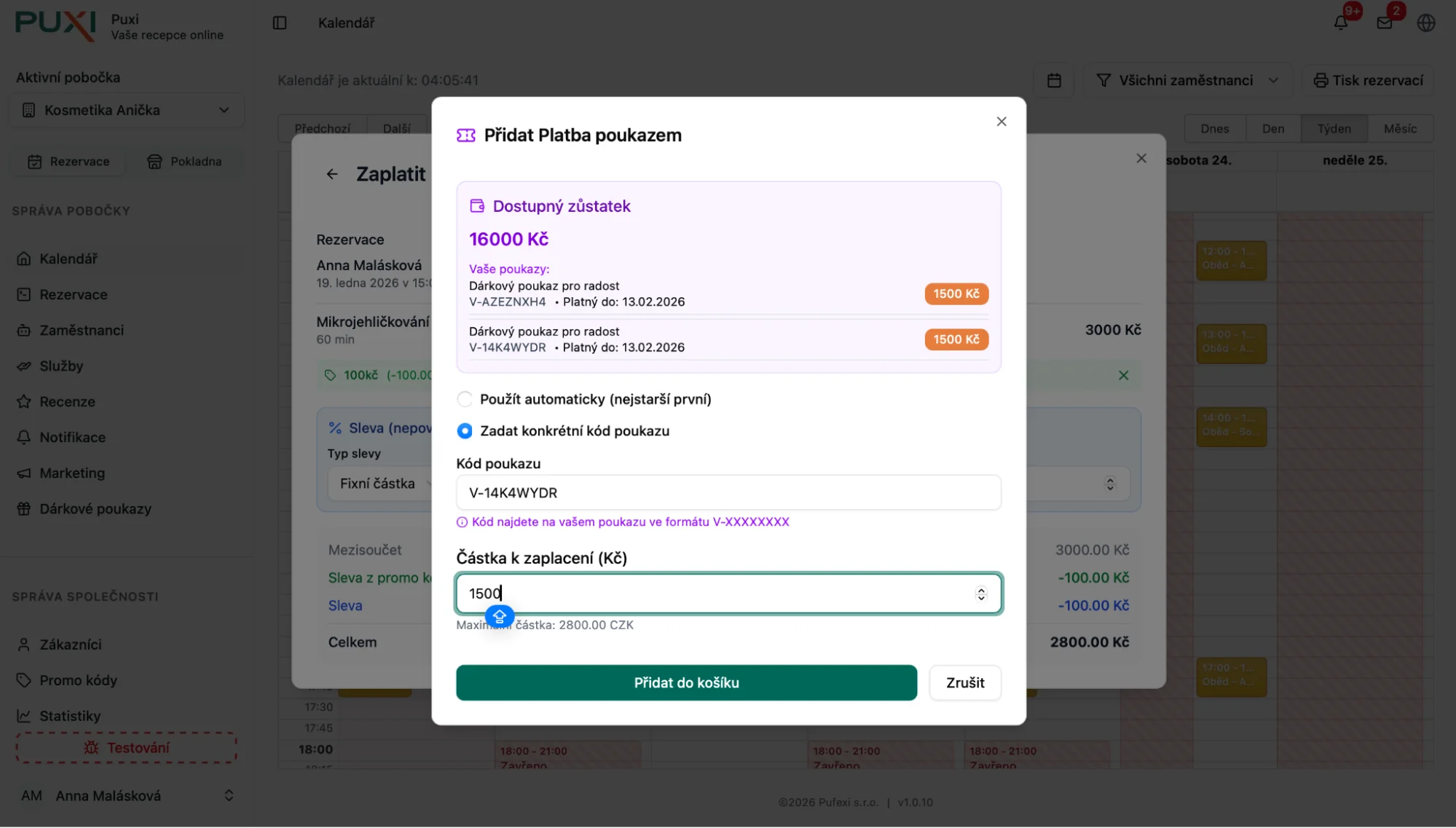 Uplatnění poukazu 3