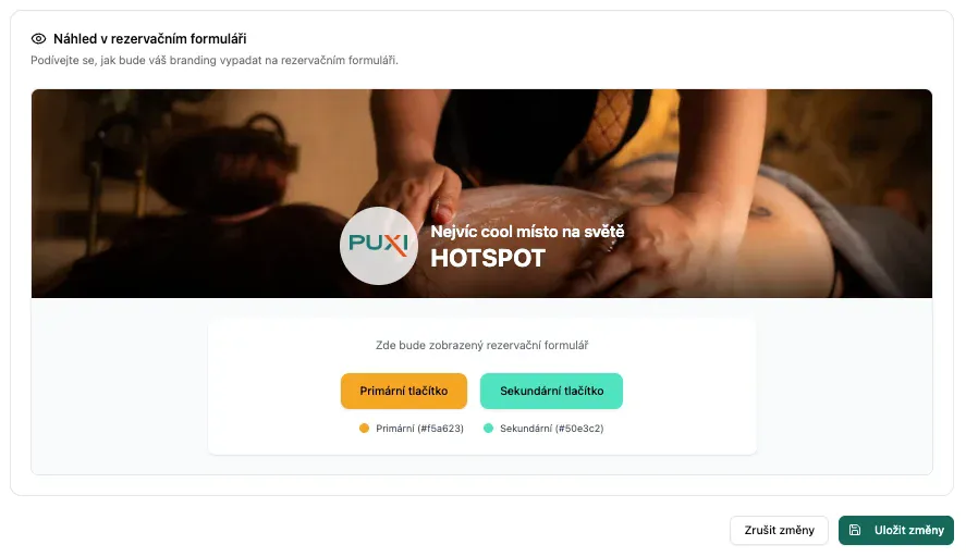 Náhled prezentační stránky