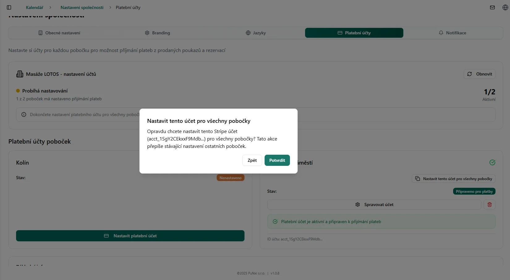 Hromadné nastavení