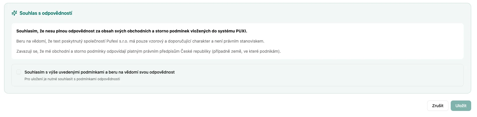 Souhlas s odpovědností