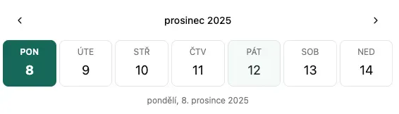 Týdenní kalendář