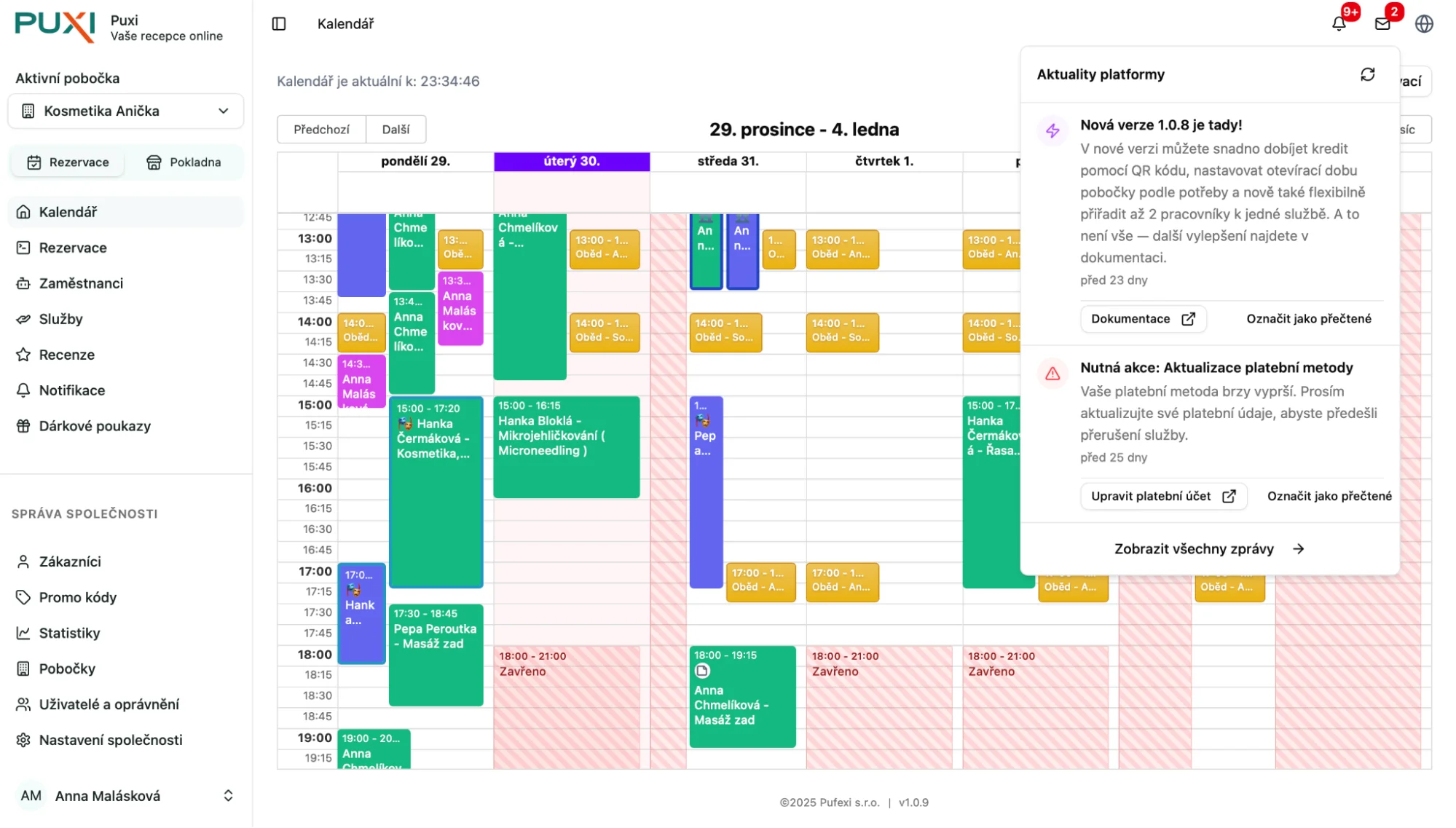 Oznámení o nové verzi